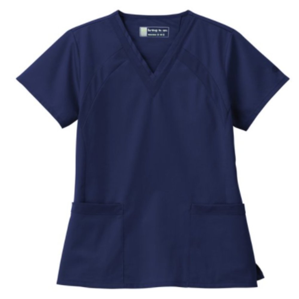 Bio Stretch Mesh V-Neck Scrub Top, Style 19098